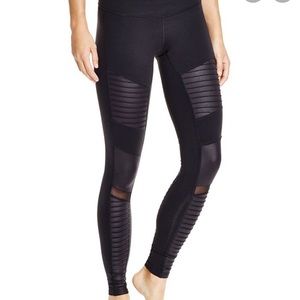 Alo Yoga Black Moto Leggings